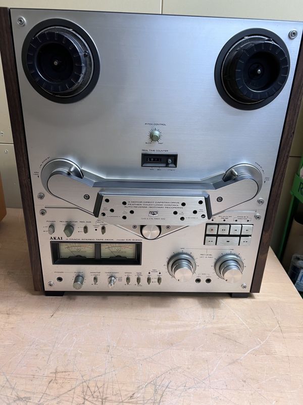 中古 現状 AKAI オープンリールデッキ 品番 GX-635D 簡単な通電確認