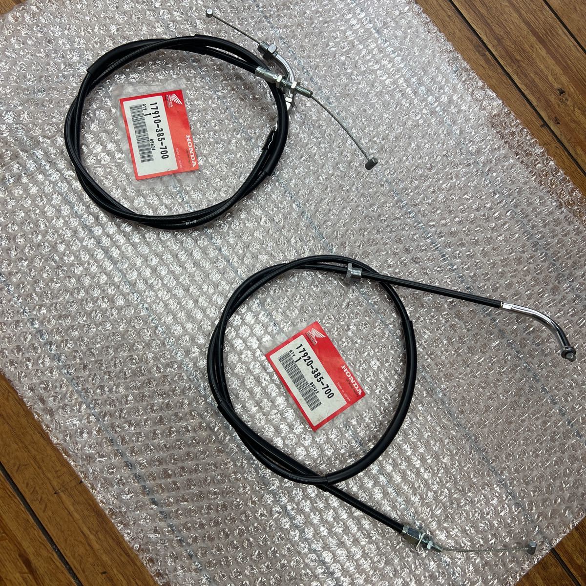 【未使用】 ホンダ XL250K3 純正 スロットルケーブル セット 品番：17910 17920-385-700