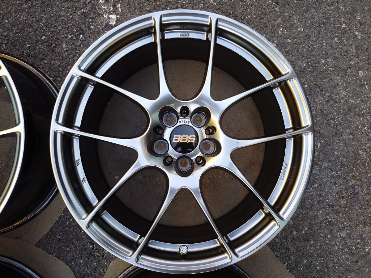 86 BRZ プリウス 美品 現行品 鍛造 BBS RF DB ダイヤモンドブラック 18 