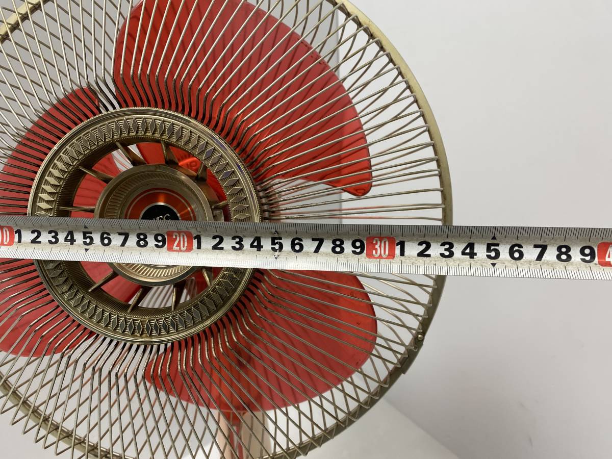 ☆NEC 扇風機☆NF-303HP 羽根径30cm 三枚羽 オレンジ 昭和 レトロ