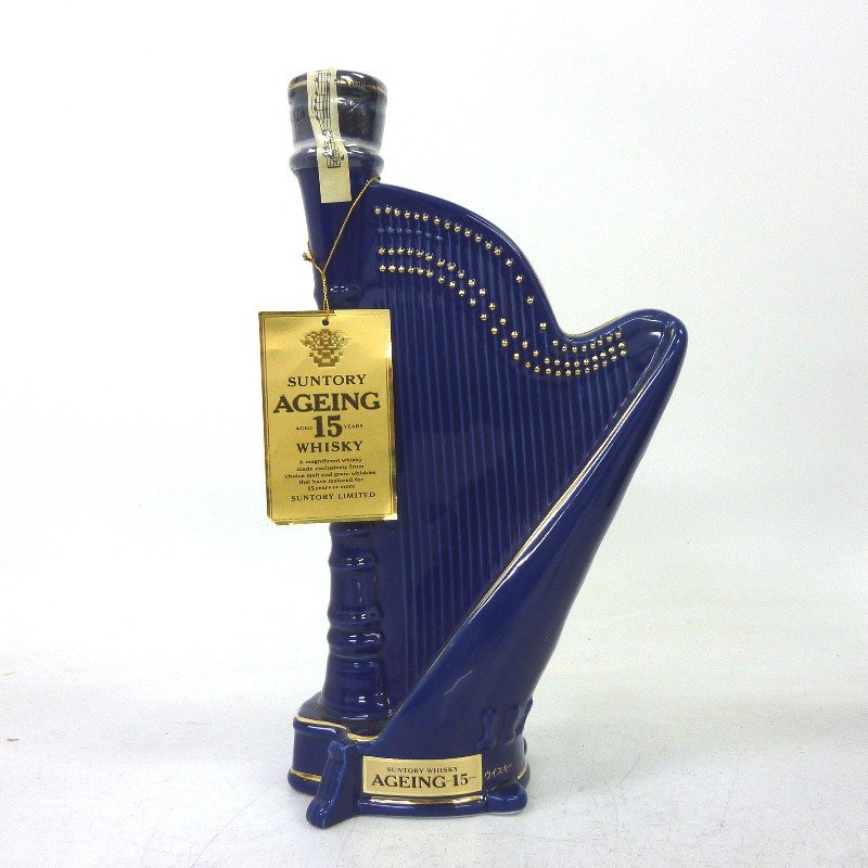 サントリー SUNTORY エイジング 15年 ハープ型ボトル 陶器 500ml