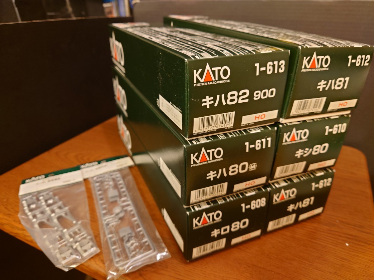 【HO】KATO キハ81(2両)+キハ82-900+キハ80(M)+キロ80+キシ80 計6両　室内灯と車内インテリア再現付き　ひたち仕様_5
