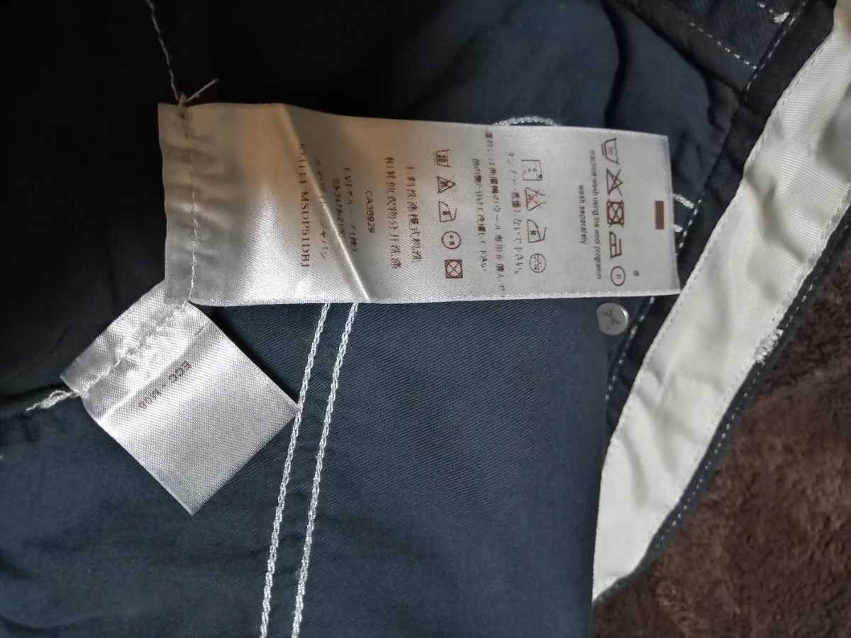 ウエスト84cmジャイアントルイヴィトンロゴ最高傑作一瞬でルイヴィトンと分かるブラックバイカラーステッチメタルボタンデニムパンツ 