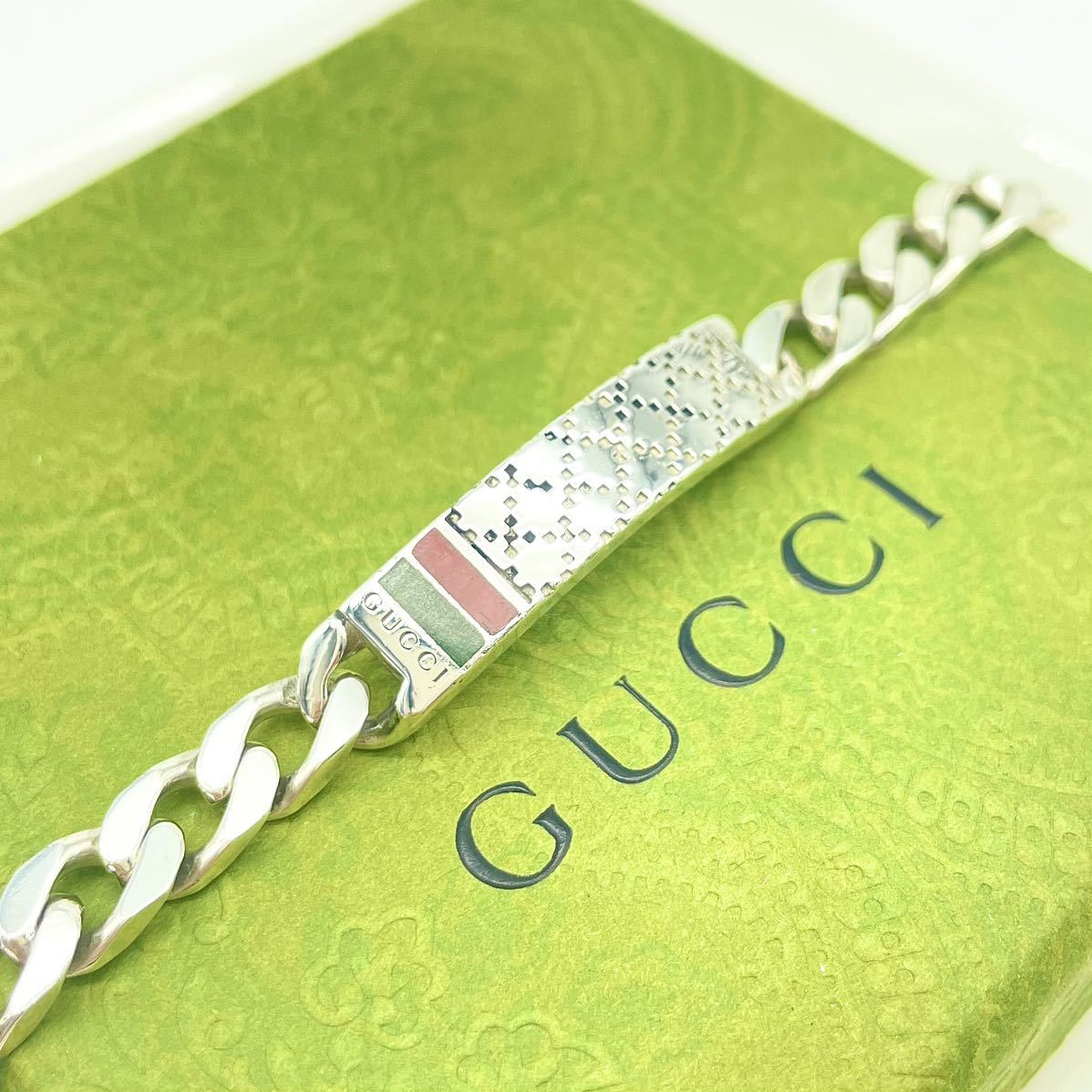 グッチ ディアマンティシマ キヘイ ブレスレット シルバー 925 喜平 19cm GUCCI