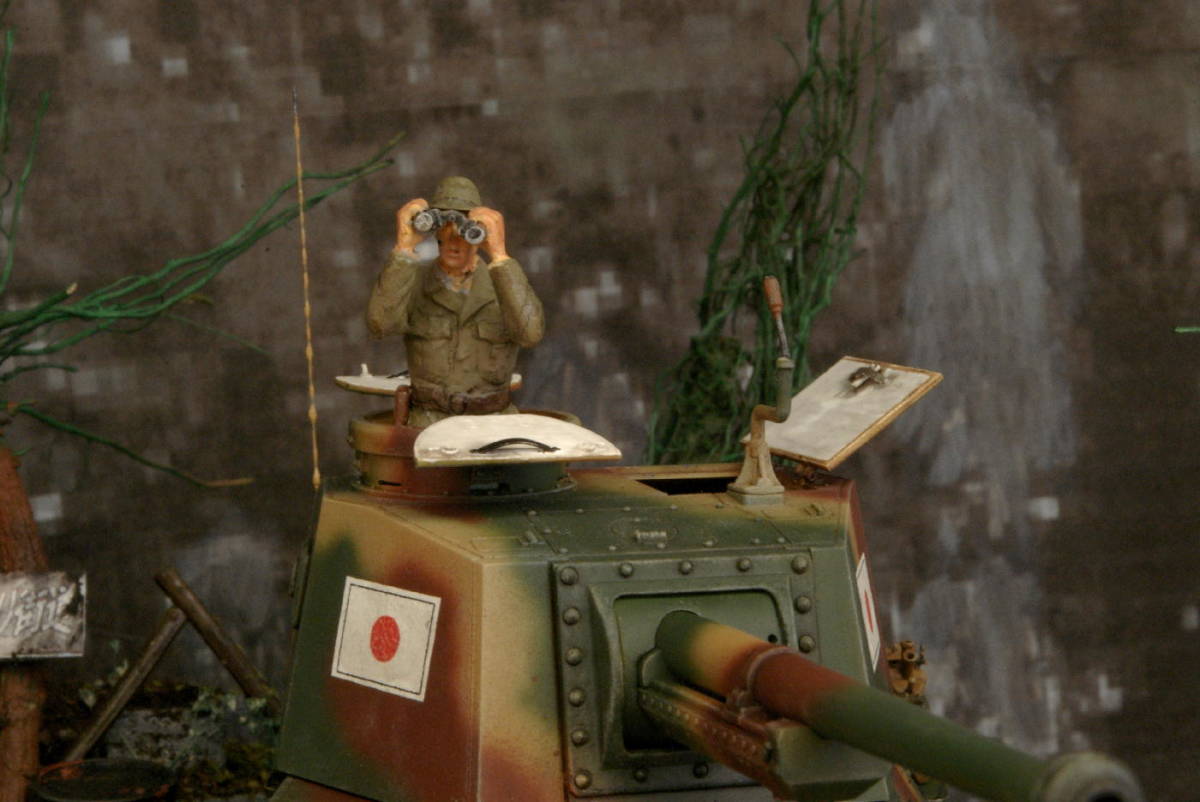 PP工房完成品 1/35 本土決戦 ジオラマ完成品 戦車第4師団所属 三式中