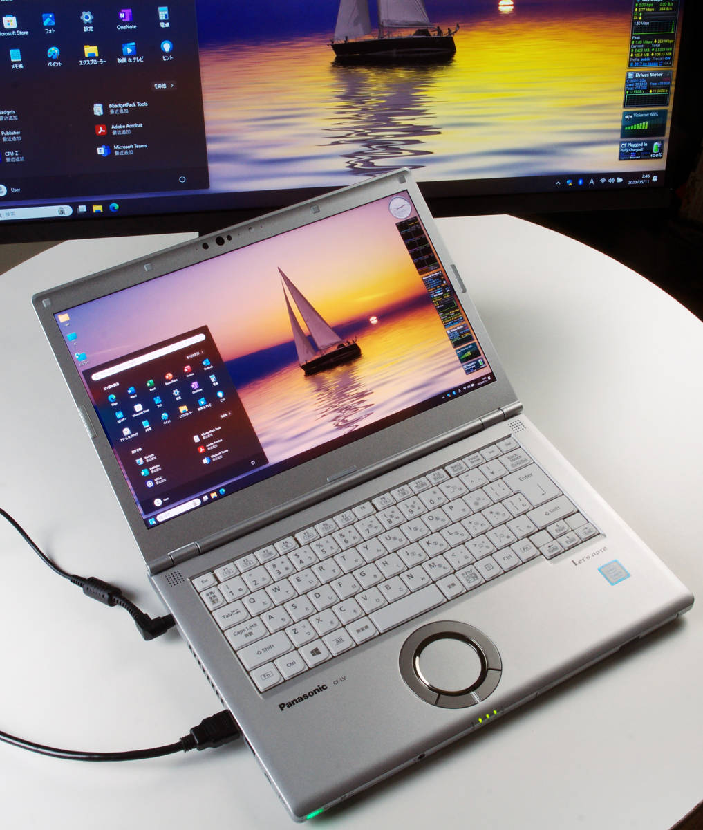 Let'sNote CF-LV7 Corei5-8250U(4Core8Thread) Mem8GB SSD512GB Webカメラ 無線LAN+Bluetooth DVDマルチ　BT無劣化 Win11Pro64bit Ver.22H2