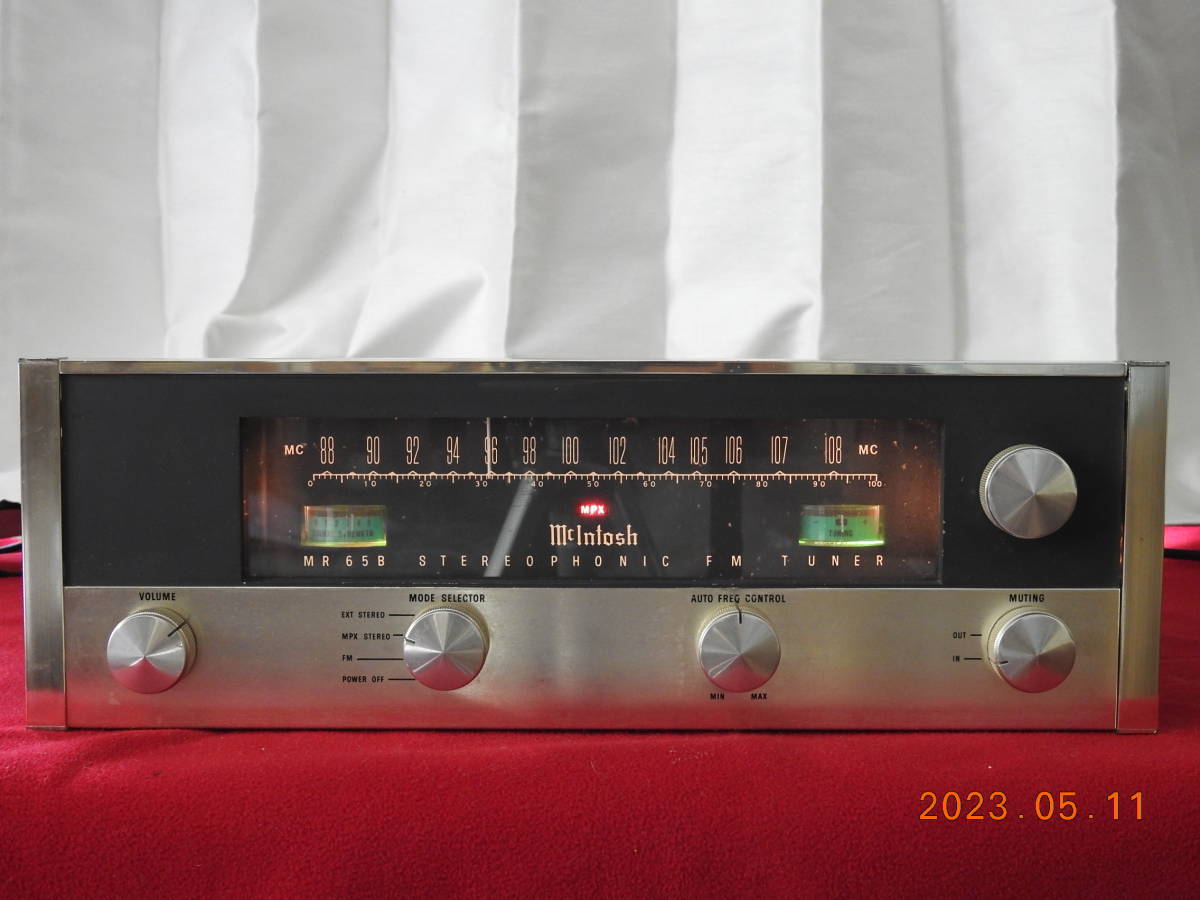 McIntosh MR65B 真空管FMステレオチューナー 日本国内ワイドFM対応 