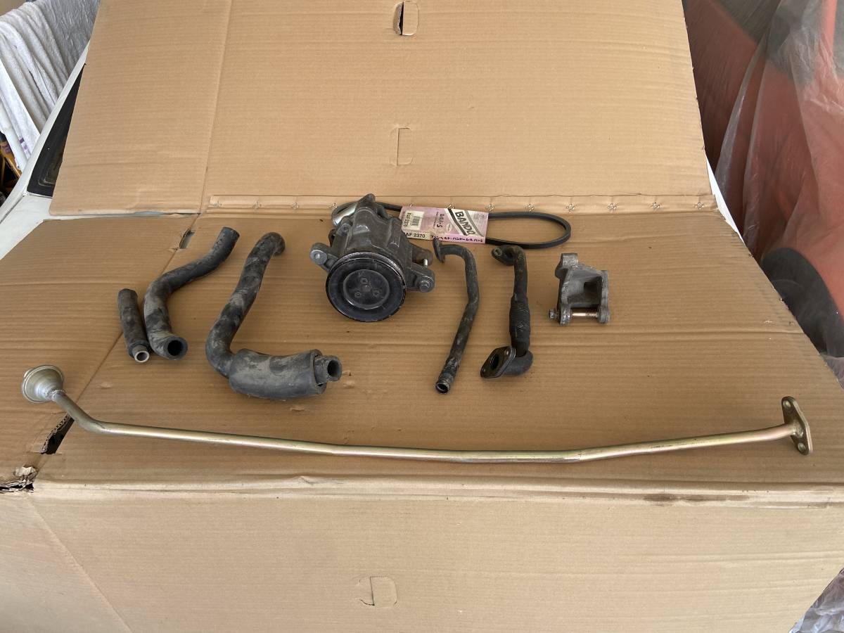 RX-7　FC3S用エアーポンプ、ブラケット、パイプ