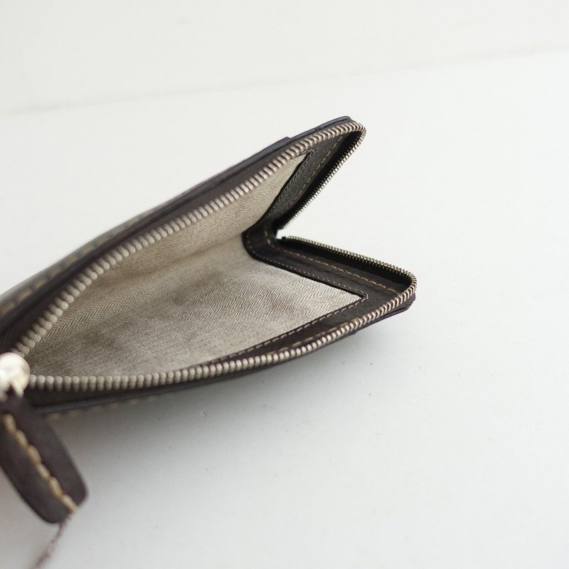 45R ハンドメイド レザー パスポートケース ダークブラウン 革