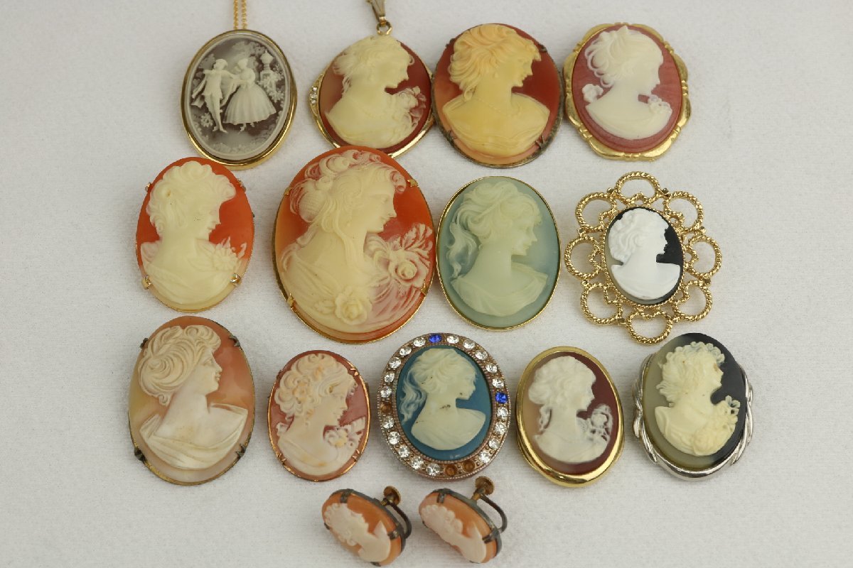 カメオ アクセサリー カメオ アクセサリー まとめて 大量 シェル