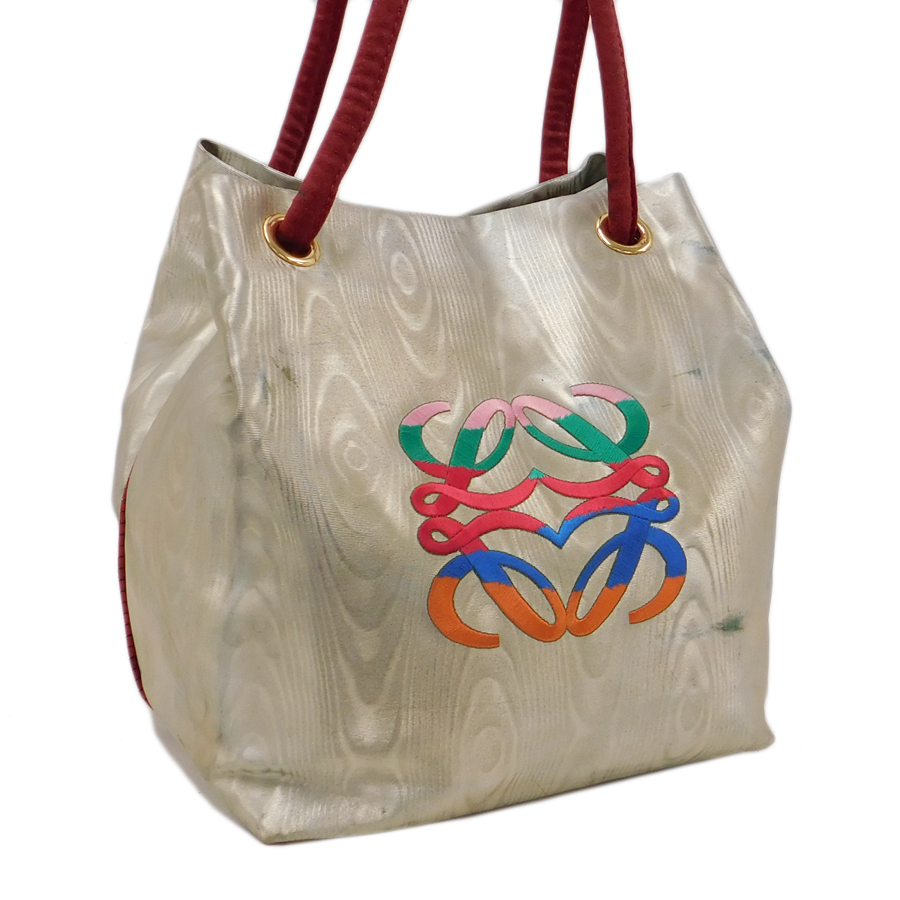 1円 ■ ロエベ ショルダーバッグ マルチカラー系 ナイロン アナグラム お洒落 LOEWE ■E.Blmm.zE-9