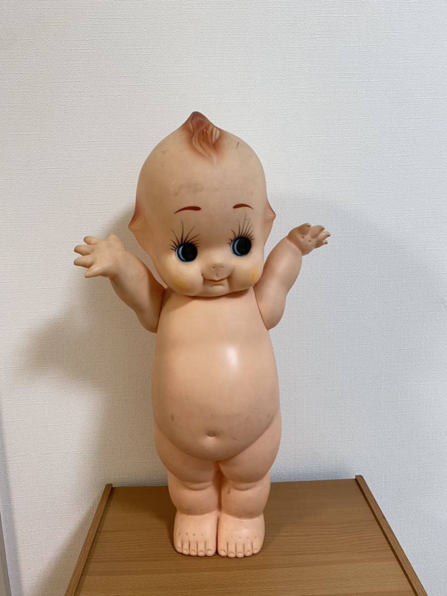 最新作，お得 キューピー人形 特大 赤い羽根 昭和レトロ 55cm