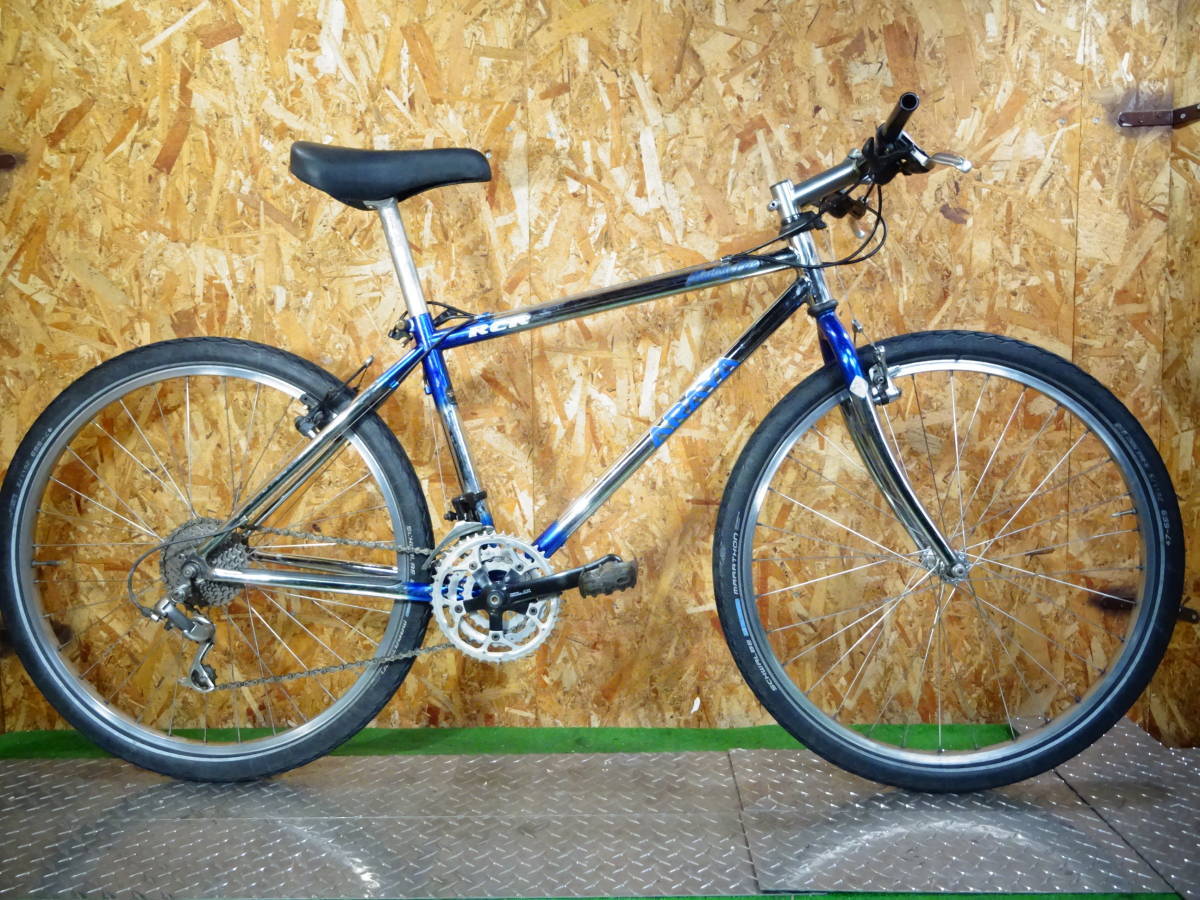 oldMTB アラヤARAYA MuddyFox RCR ポリッシュ ブルーぼかし TANGE 