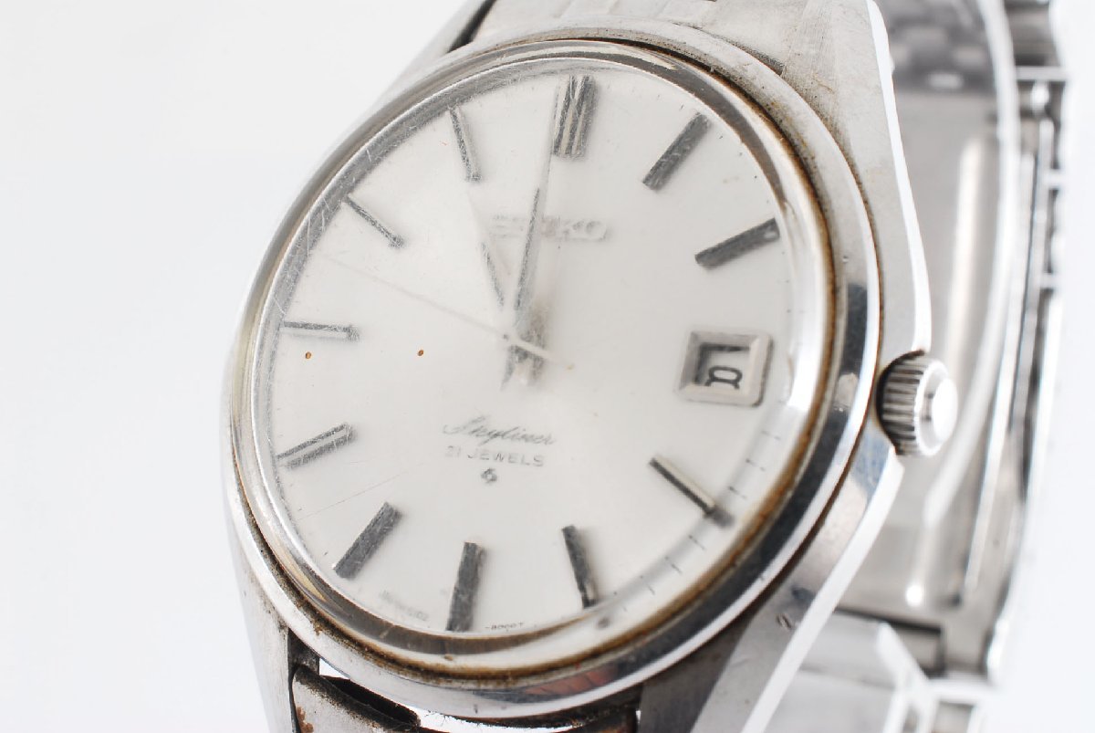 稼働品 セイコー デイト 6102-8000 自動巻き メンズ 腕時計 SEIKO