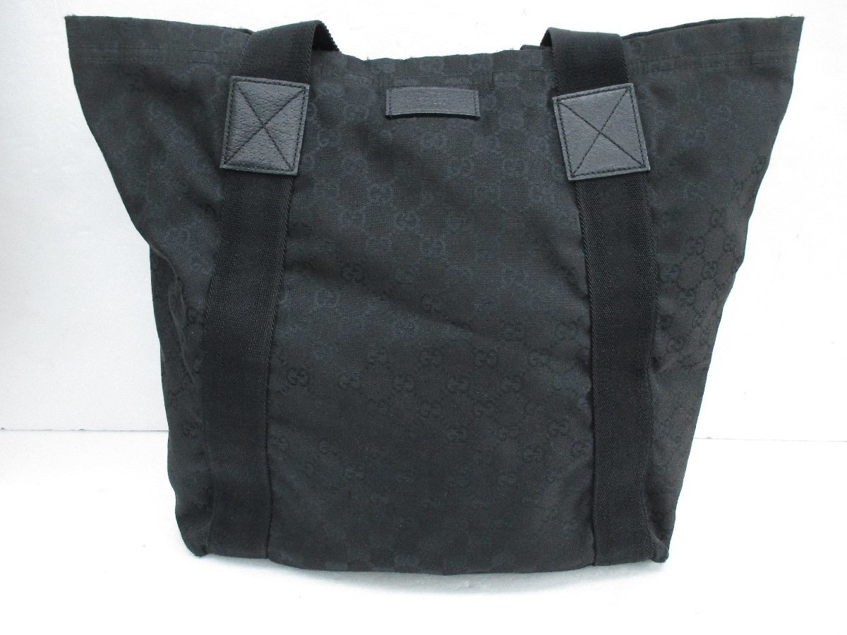 ◆GUCCI GGキャンバス トートバッグ ブラック 使用感あり グッチ トートバッグ GUCCI GGキャンバス ブラック 189669 【公式通販】