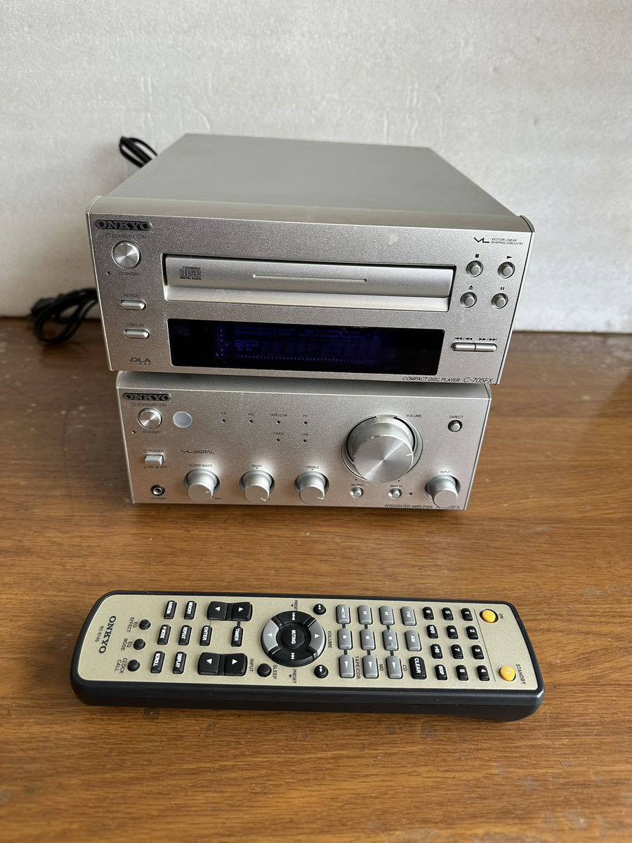 ONKYO A-905FX 統合アンプとリモコンRC-614S プリメインアンプ