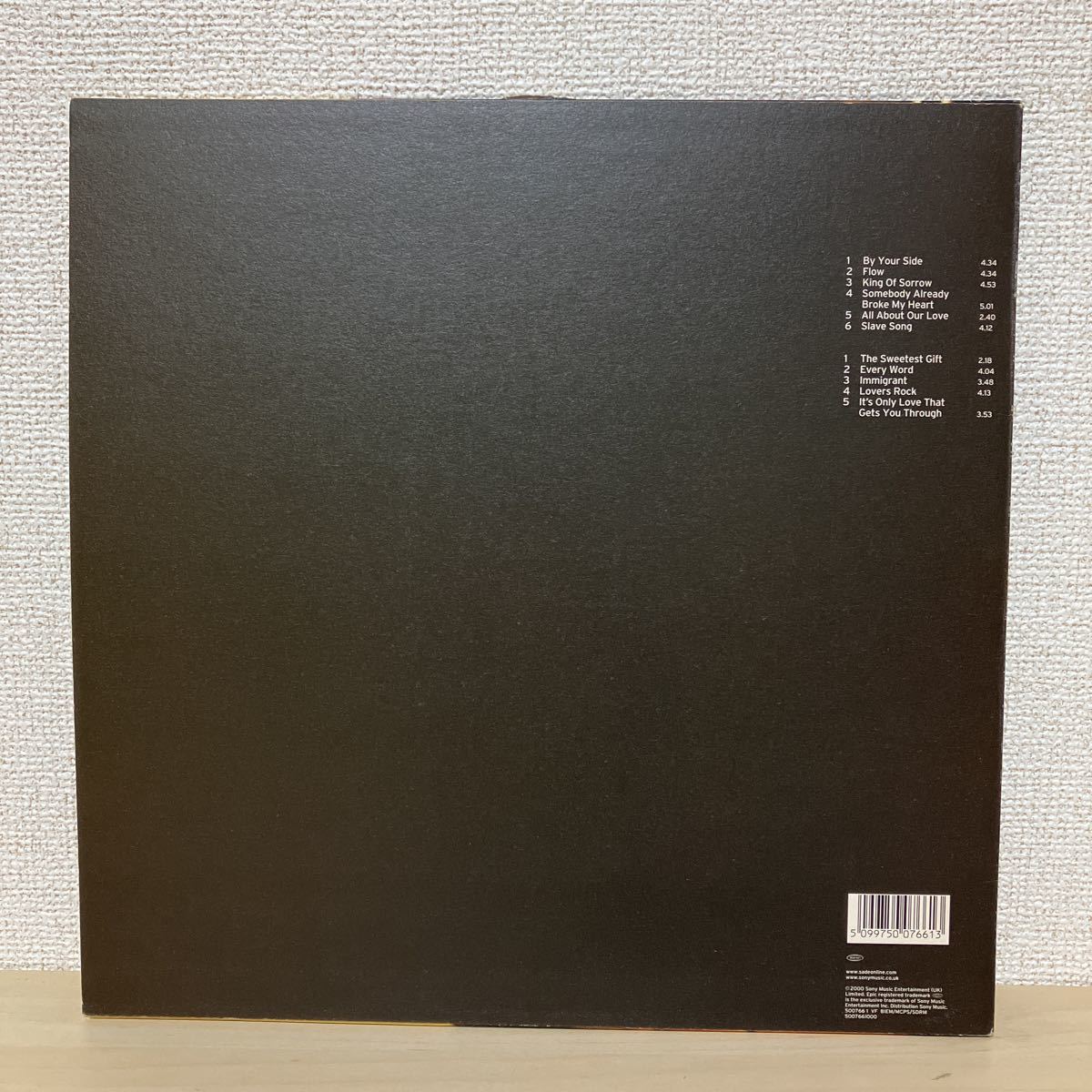 Sade Lovers Rock LP 2000年 UK盤 シャーデー Sade – Lovers Rock – CD