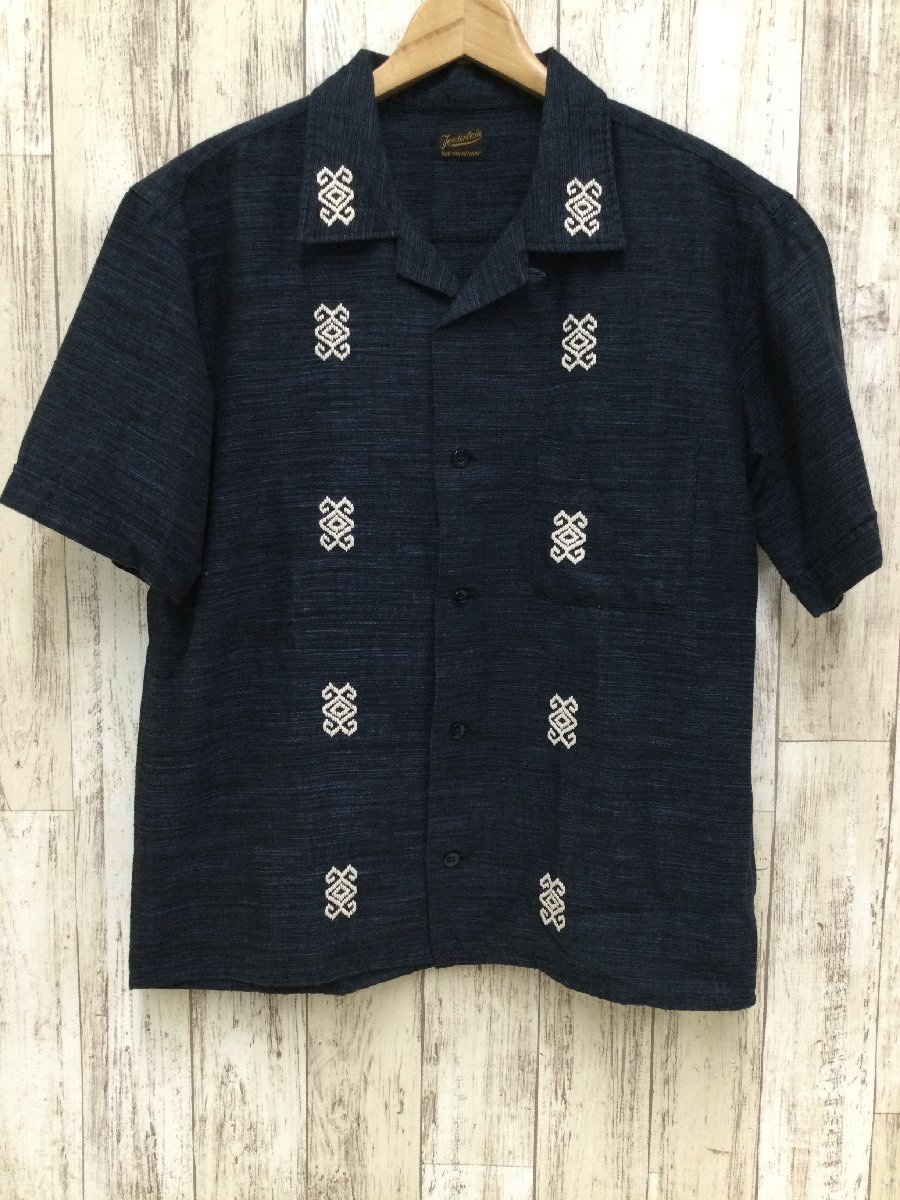 128A TENDERLOIN テンダーロイン 半袖シャツ　ネイティブ【中古】
