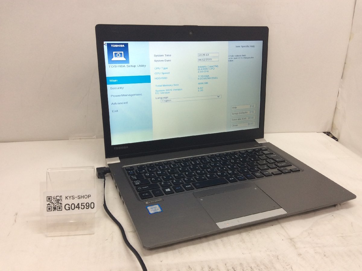 ジャンク品 ノートパソコン 東芝 dynabook T552/36FWK スタンダード