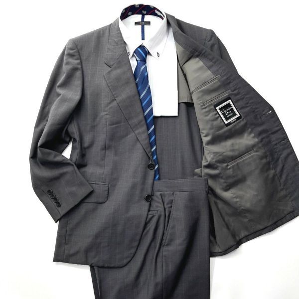 【高級】DIOR クリスチャンディオール　スーツ　モヘア　セットアップ　光沢