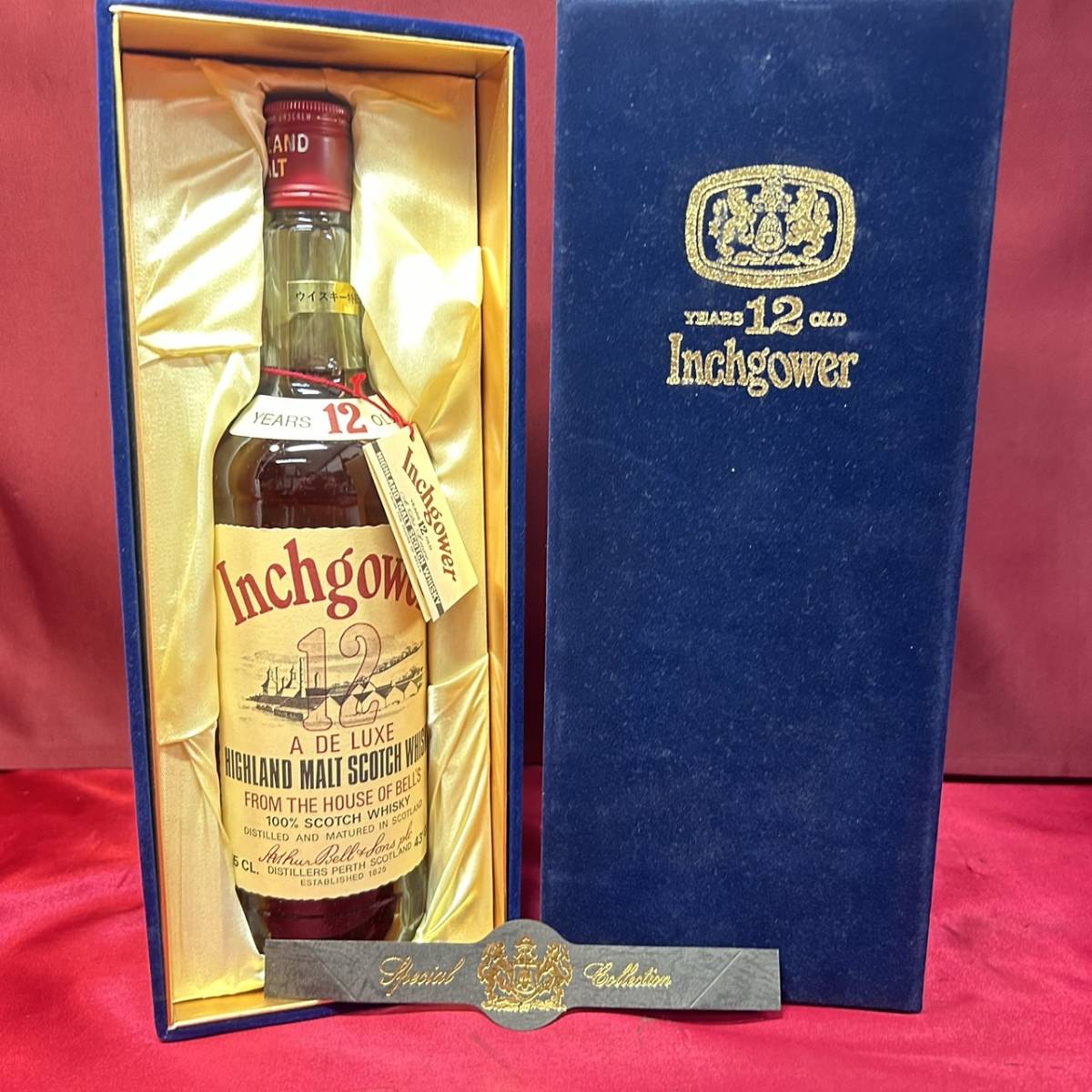 【YH-5418】未開栓 INCHGOWER 12年 OLD インチガワー デラックス ハイランドモルト ウイスキー 特級 750ml 43% 箱付き