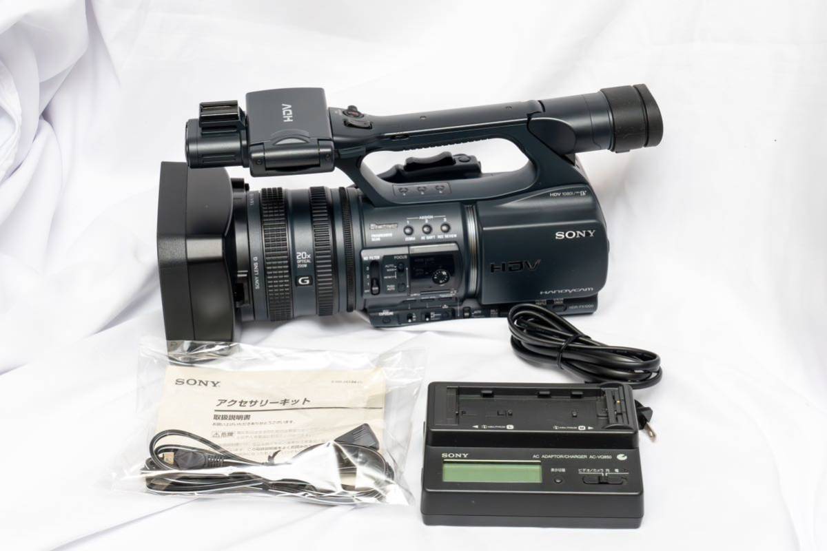 SONY HDR-FX1000 09年製造後期モデル 付属品付き HVR-Z5Jの民生機バージョン ハイビジョンハンディカム　
