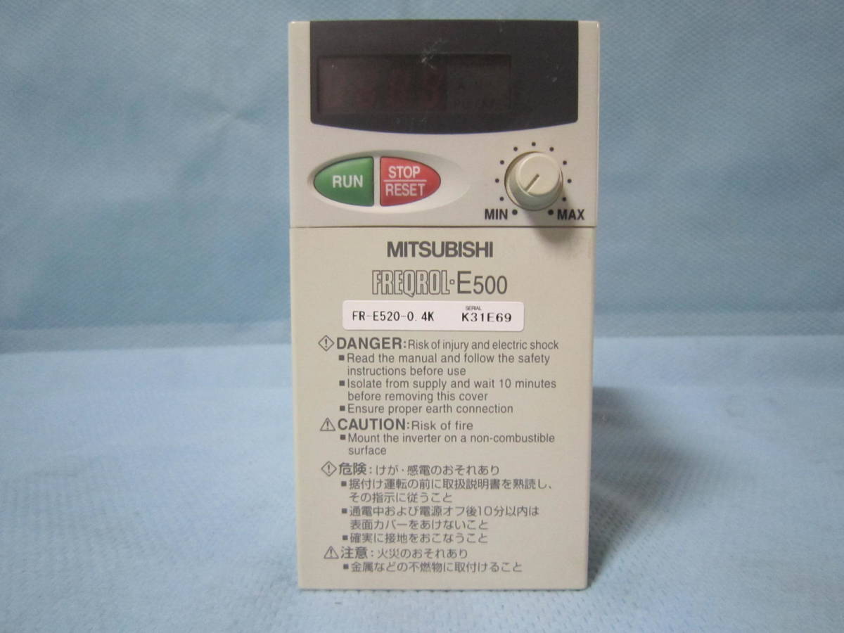 【得価，セール】 三菱電機インバータ FREQROL-E500 FR-E520-0.4K AC200-240V(その他)｜売買されたオークション情報、yahooの商品情報をアーカイブ公開 - オークファン その他