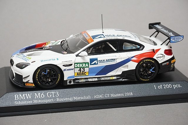 PMA ミニチャンプス 1/43 BMW M6 GT3 シュニッツァー モータースポーツ ADAC GT マスターズ 2018 #43 447182643
