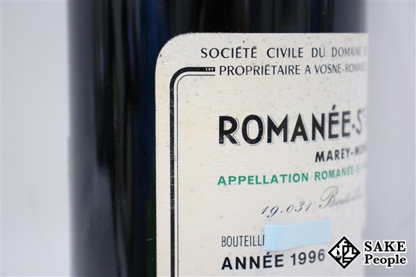 □注目! ロマネ・サン・ヴィヴァン 1996 DRC 750ml 度数記載なし