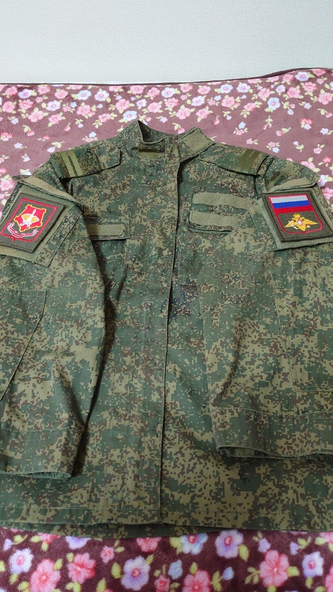 ロシア軍デジタルフローラ迷彩服＋階級&肩章