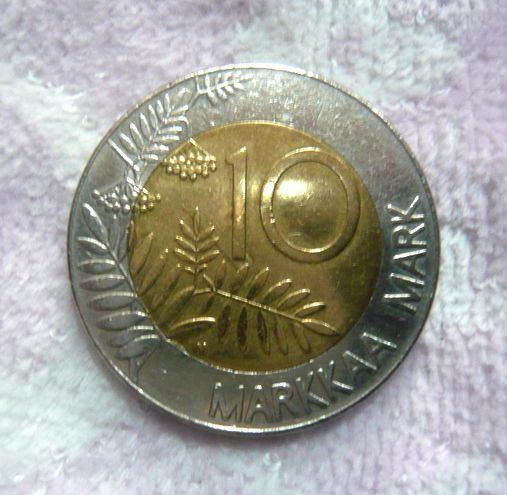 ★【Finland】 フィンランド 硬貨 10マルッカ1枚/5マルッカ1枚/1マルッカ6枚/50ペンニア1枚_2