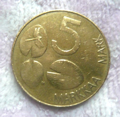 ★【Finland】 フィンランド 硬貨 10マルッカ1枚/5マルッカ1枚/1マルッカ6枚/50ペンニア1枚_4