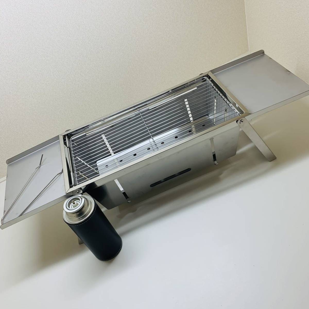 ステンレス製 ストーブ 1秒組立 折りたたみコンロ 薪ストーブ 焚き火台 