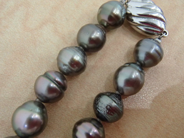 バロックパール ネックレス シルバー留め具 SILVER留め具 バロックパール ネックレス 約 10mm～14mm 約60.7g