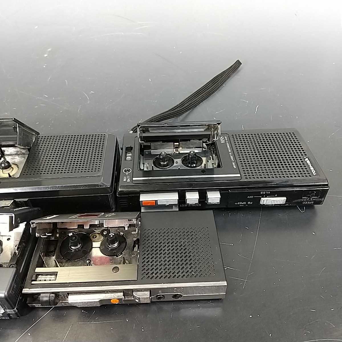 818◇同梱NG◇ マイクロカセットレコーダー 6台セット SONY M-727 M-88 