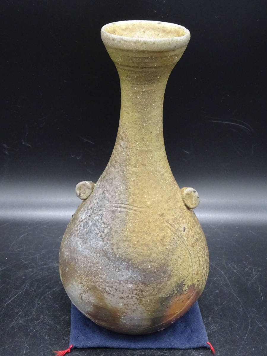 備前 徳利 (山下譲治 作) ☆備前焼 人気実力作家 山下譲治（師：人間国宝伊勢崎淳） 工芸会