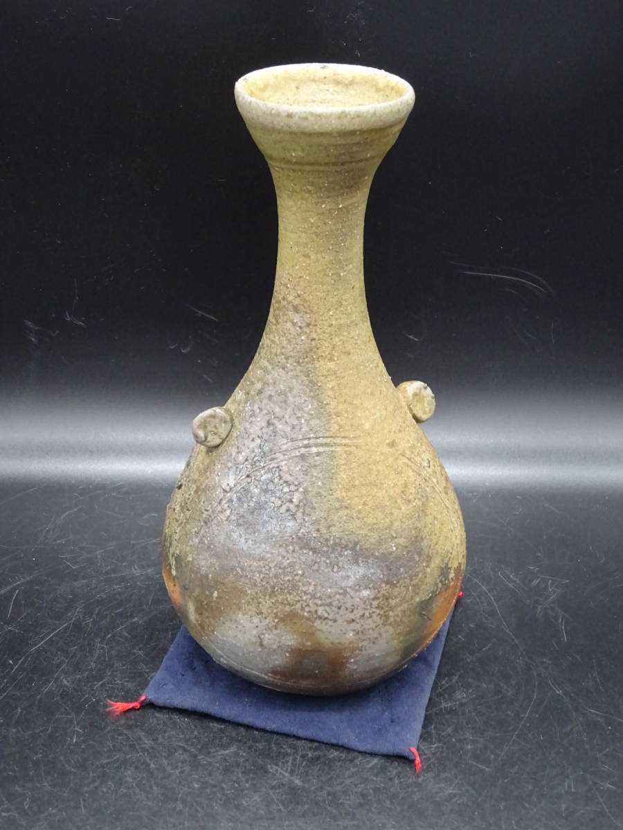 備前焼 水差 花入 山下譲治 ☆備前焼 人気実力作家 山下譲治（師：人間国宝伊勢崎淳） 工芸会
