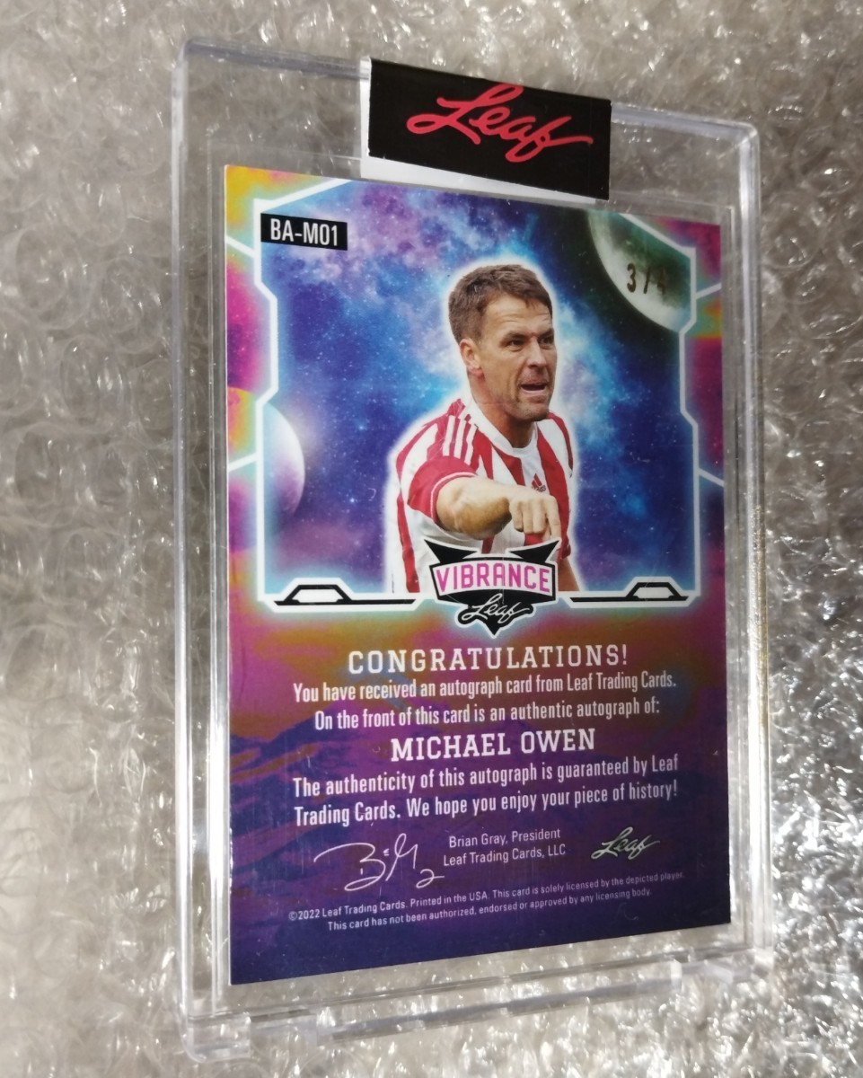 99枚限定 マイケル・オーウェン 直筆サイン michael owen 激レア 99枚