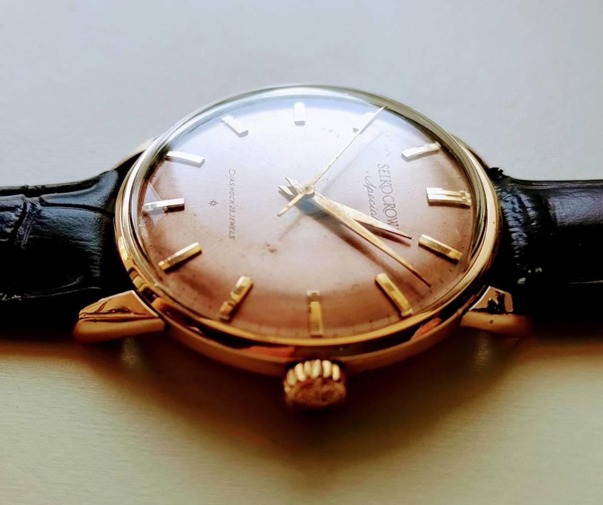 SEIKO セイコー腕時計 セイコークラウンスペシャル23石 15021E 14kGF  