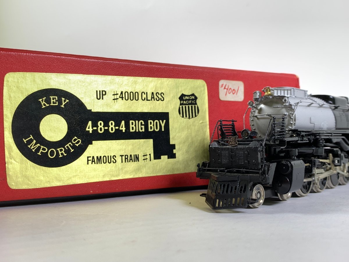 5-95■HOゲージ KEY IMPORTS UP #4000 4-8-8-8- BIG BOY ビッグボーイ FAMOUS TRAIN ＃1 蒸気機関車 外国車両 鉄道模型 同梱不可(aac)