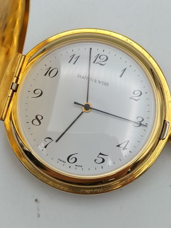 Mappin&Webb 懐中時計　手巻き　ゴールド 1円～ 稼働品 マッピン＆ウェッブ MAPPIN＆WEBB 手巻き 懐中時計