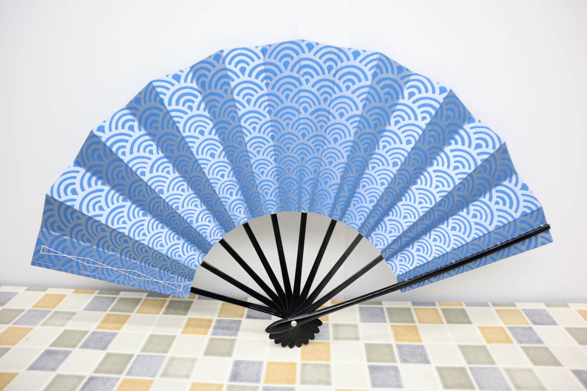 能楽 仕舞扇 扇子 32cm 中啓 鬼扇 赤地一輪牡丹図 仕舞扇 能楽