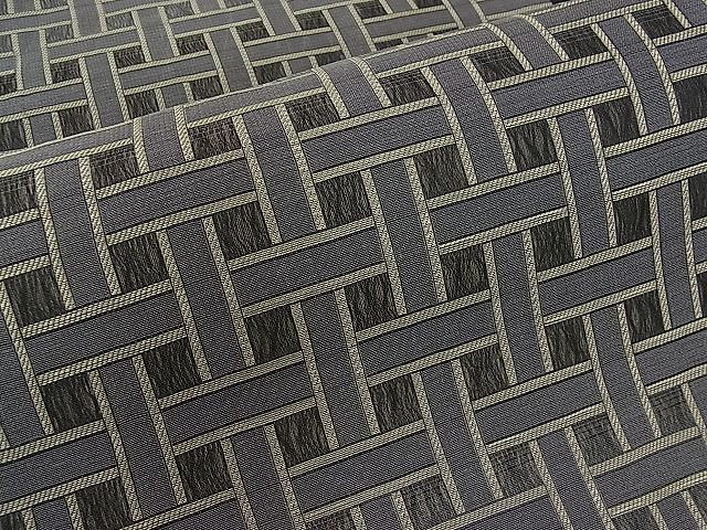 平和屋着物■スリーシーズン　春夏秋　両面　六通柄袋帯　網目文　逸品　vp6578