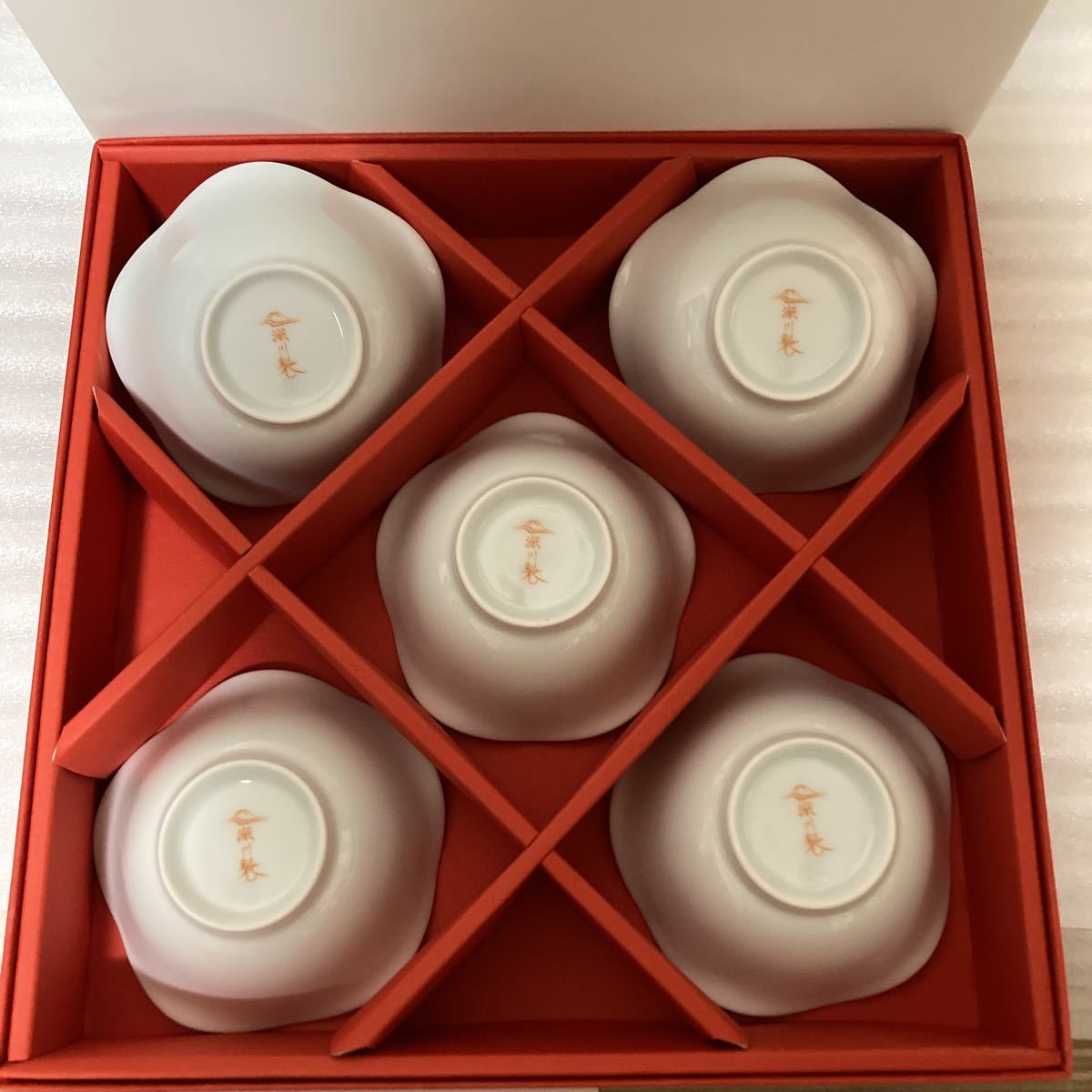 寿赤絵 深川製磁 小鉢 - 小皿揃 05 小皿 小鉢5個セット｜Yahoo!