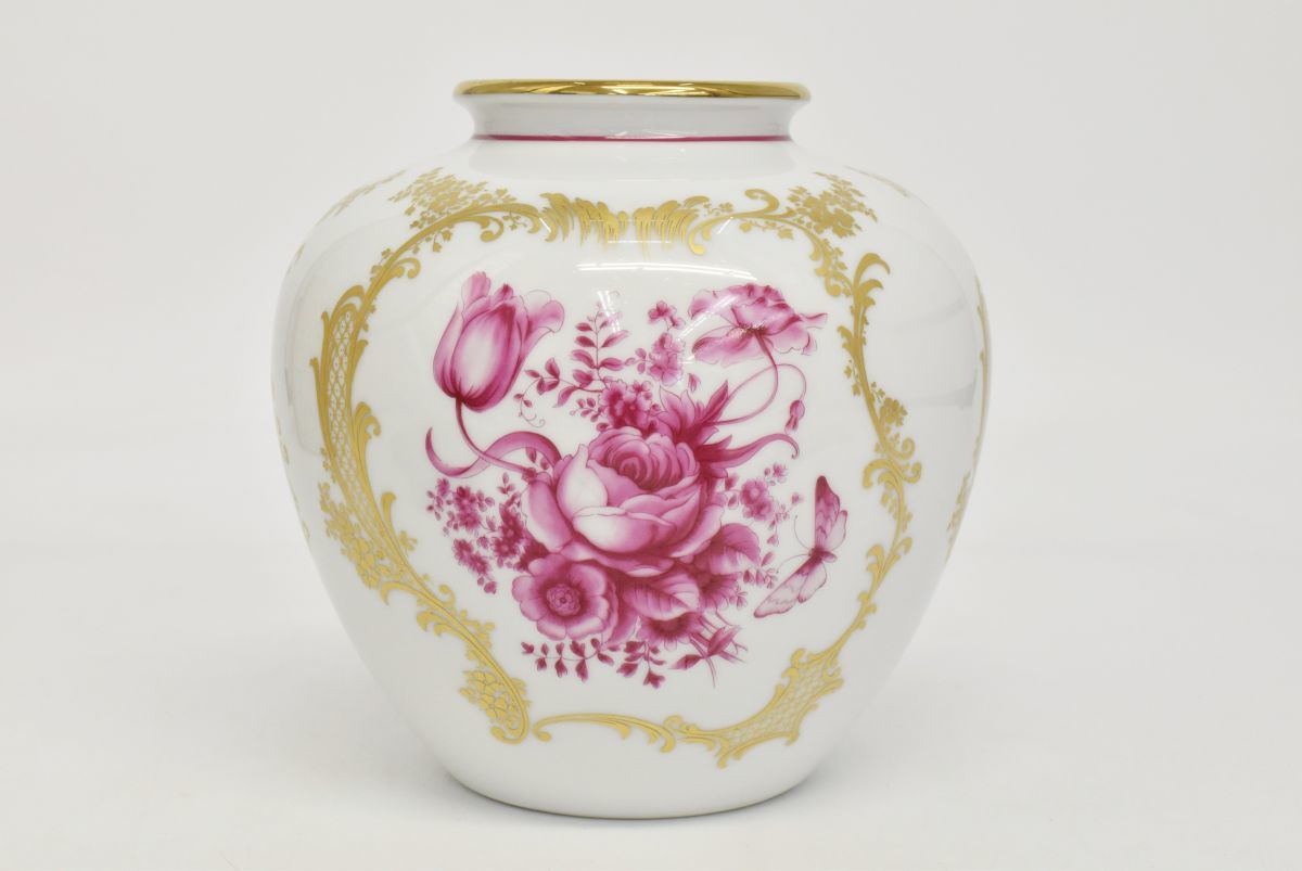 498M 0524M9) 1円～ 未使用 Noritake ノリタケ 花生 箱付 花瓶 壷 薔薇
