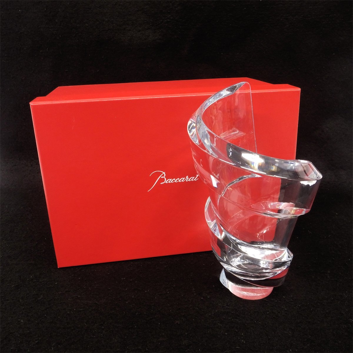 Baccarat スパイラル クリスタル フラワーベース 花瓶 【公式通販】