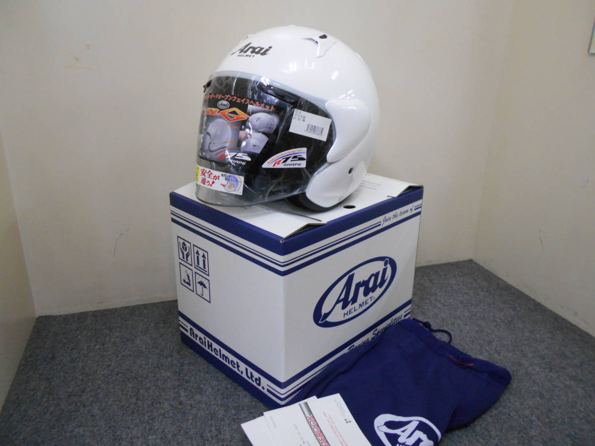 新品／Arai SZ-G グラスホワイト XLサイズ 61-62cm グラス白