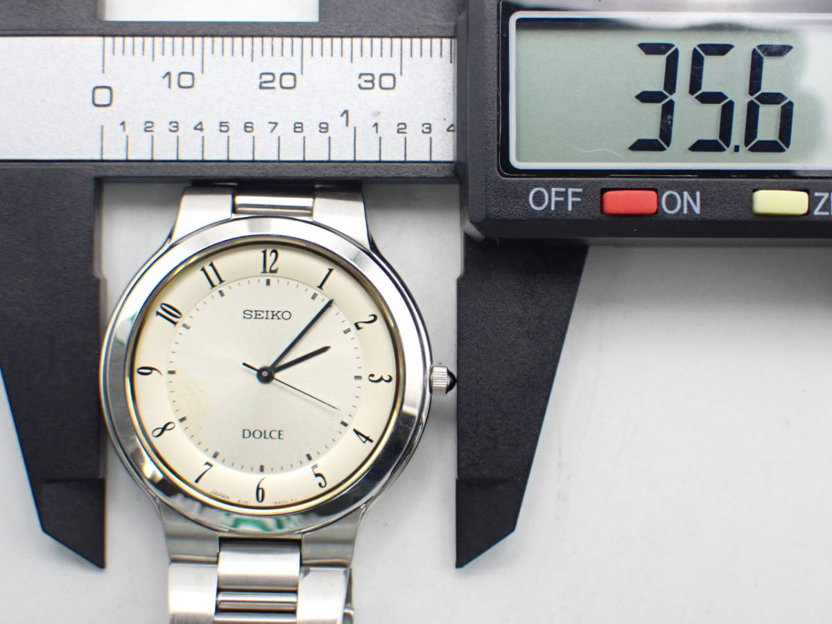 1円 SEIKO セイコー DOLCE ドルチェ 8J41-6170 クオーツ メンズ腕時計 