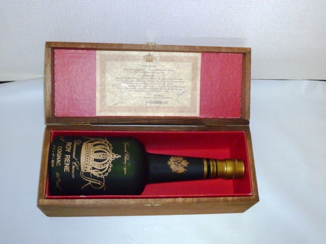 RENE ダイヤモンドクラウン コニャック 古酒 木箱付 ROY ロイ・レーヌ