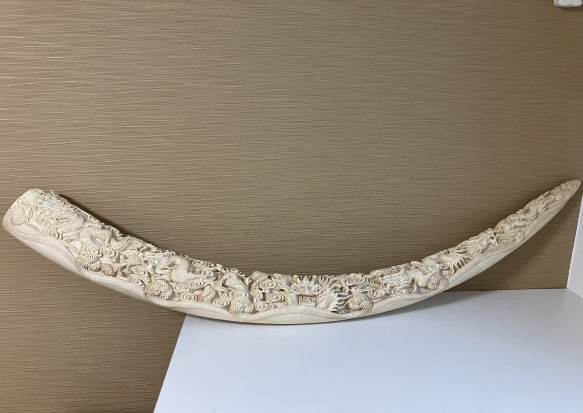 置物 鯨の歯 大黑天 人物 天然素材 アンティーク 極上 和彫 骨董 飾り物